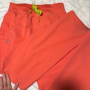 Figs pink kade cargo pants small tall